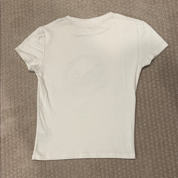 Edikted White Tee with Red Graphic 8 Ball - Picture 3 of 5